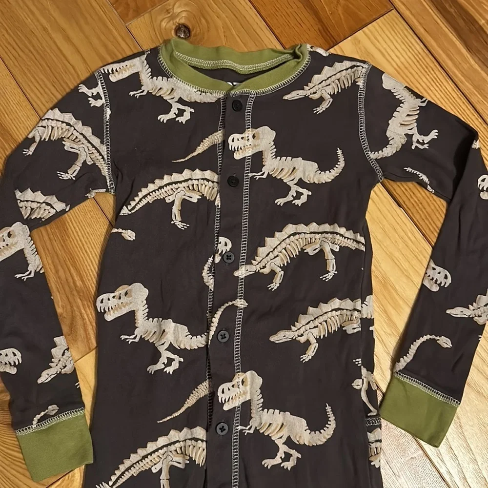 Lazy Ones “Zzzz Rex” Flapjack One-Piece Pajamas, Sz 8